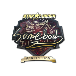 Sticker | somebody (Gold) | Berlin 2019