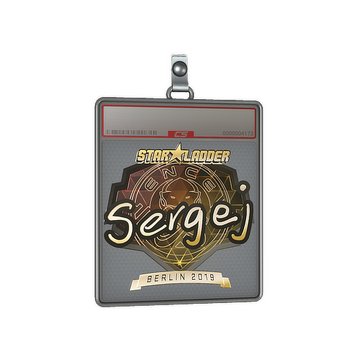 Sticker Slab | sergej (Gold) | Berlin 2019