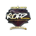 Sticker | ropz (Gold) | Berlin 2019