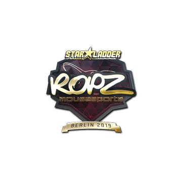 Sticker | ropz (Gold) | Berlin 2019