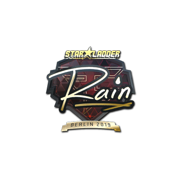 Sticker | rain (Gold) | Berlin 2019