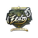 Sticker | Zeus (Gold) | Berlin 2019