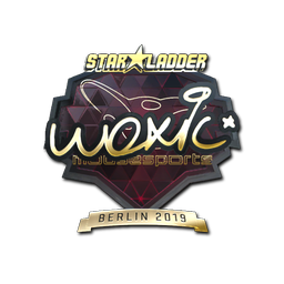 Sticker | woxic (Gold) | Berlin 2019