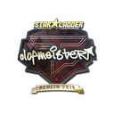 Sticker | olofmeister (Gold) | Berlin 2019