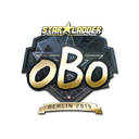 Sticker | oBo (Gold) | Berlin 2019