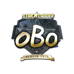 Sticker | oBo (Gold) | Berlin 2019