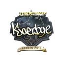 Sticker | Kjaerbye (Gold) | Berlin 2019