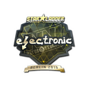 Sticker | electronic (Gold) | Berlin 2019
