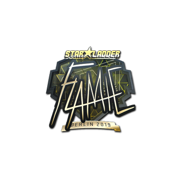 Sticker | flamie (Gold) | Berlin 2019