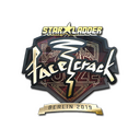 Sticker | facecrack (Gold) | Berlin 2019