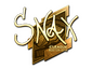 Sticker | Snax (Gold) | Boston 2018