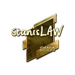 Sticker | stanislaw (Gold) | Boston 2018