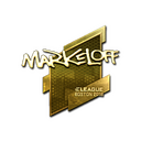 Sticker | markeloff (Gold) | Boston 2018