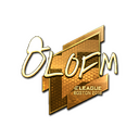 Sticker | olofmeister (Gold) | Boston 2018