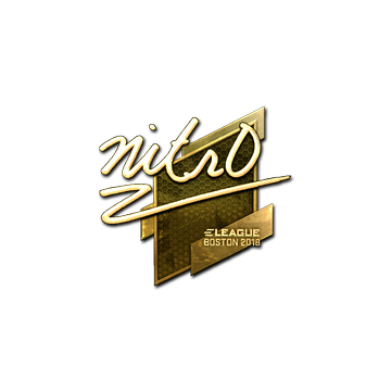 Sticker | nitr0 (Gold) | Boston 2018