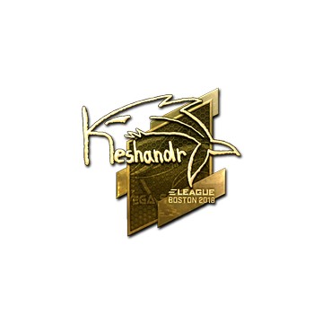 Sticker | keshandr (Gold) | Boston 2018