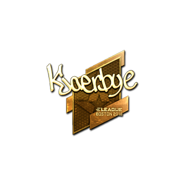 Sticker | Kjaerbye (Gold) | Boston 2018