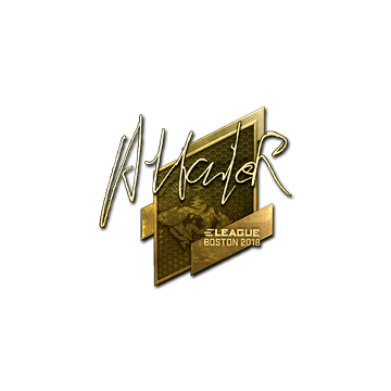 Sticker | Attacker (Gold) | Boston 2018