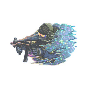 Sticker | Pushing Smokes (Glitter)
