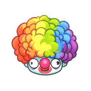 Sticker | Clown Wig