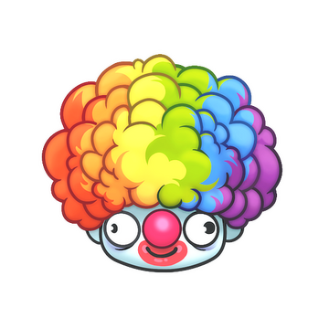 Sticker | Clown Wig