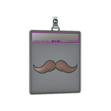 Sticker Slab | Mustachio (Foil)