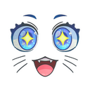 Sticker | Kawaii Eyes (Glitter)