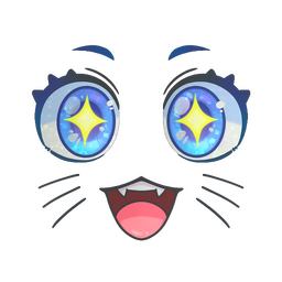 Sticker | Kawaii Eyes (Glitter)