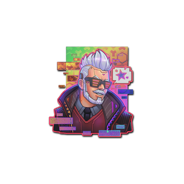 Sticker | Cyber Romanov (Holo)