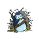 Sticker | War Penguin