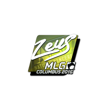 Sticker | Zeus (Foil) | MLG Columbus 2016