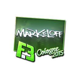 Sticker | markeloff (Foil) | Cologne 2015