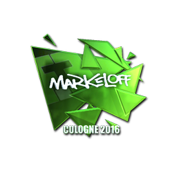 Sticker | markeloff (Foil) | Cologne 2016