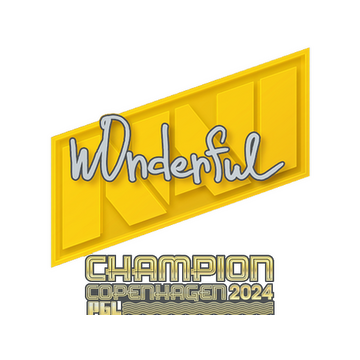 Sticker | w0nderful (Champion) | Copenhagen 2024