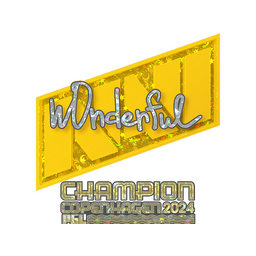 Sticker | w0nderful (Glitter, Champion) | Copenhagen 2024