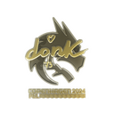 Sticker | donk (Gold) | Copenhagen 2024