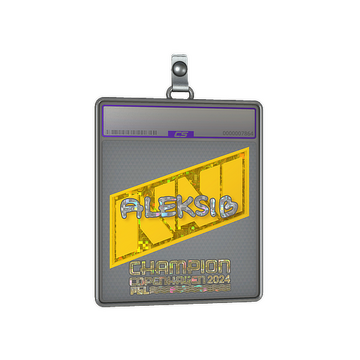 Sticker Slab | Aleksib (Glitter, Champion) | Copenhagen 2024