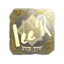 Sticker | 1eeR (Gold) | Austin 2025