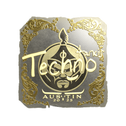 Sticker | Techno4K (Gold) | Austin 2025