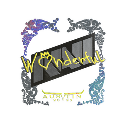 Sticker | w0nderful (Holo) | Austin 2025