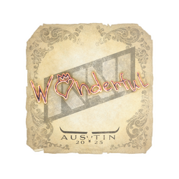 Sticker | w0nderful | Austin 2025