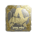 Sticker | woxic (Gold) | Austin 2025