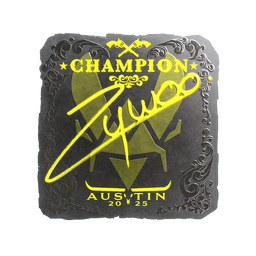 Sticker | ZywOo (Foil, Champion) | Austin 2025