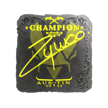 Sticker | ZywOo (Foil, Champion) | Austin 2025