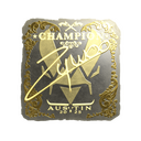 Sticker | ZywOo (Gold, Champion) | Austin 2025
