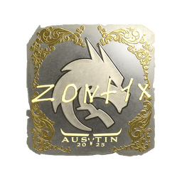 Sticker | zont1x (Gold) | Austin 2025