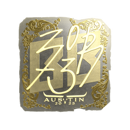 Sticker | zorte (Gold) | Austin 2025