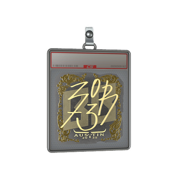 Sticker Slab | zorte (Gold) | Austin 2025