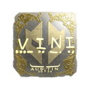 Sticker | VINI (Gold) | Austin 2025