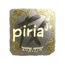 Sticker | piriajr (Gold) | Austin 2025